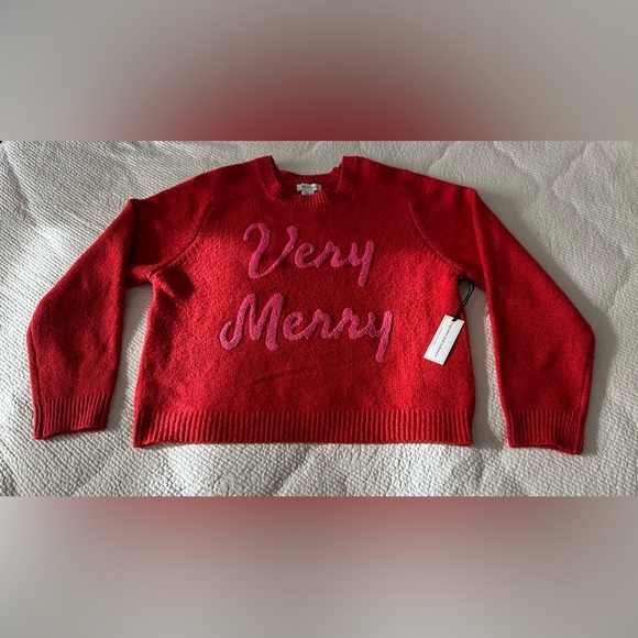 ✨NWT✨ cupcakes & cashmere: Women’s 'Very Merry' Sweater- Size XL - Picture 1 of 7